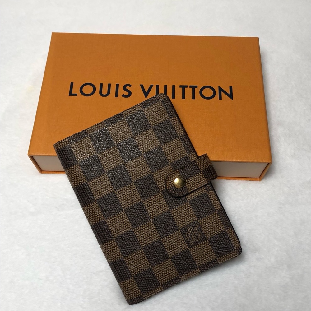 Louis Vuitton Damier Ebene PM Agenda;Date Code(CA0042);Authentic w/Box
